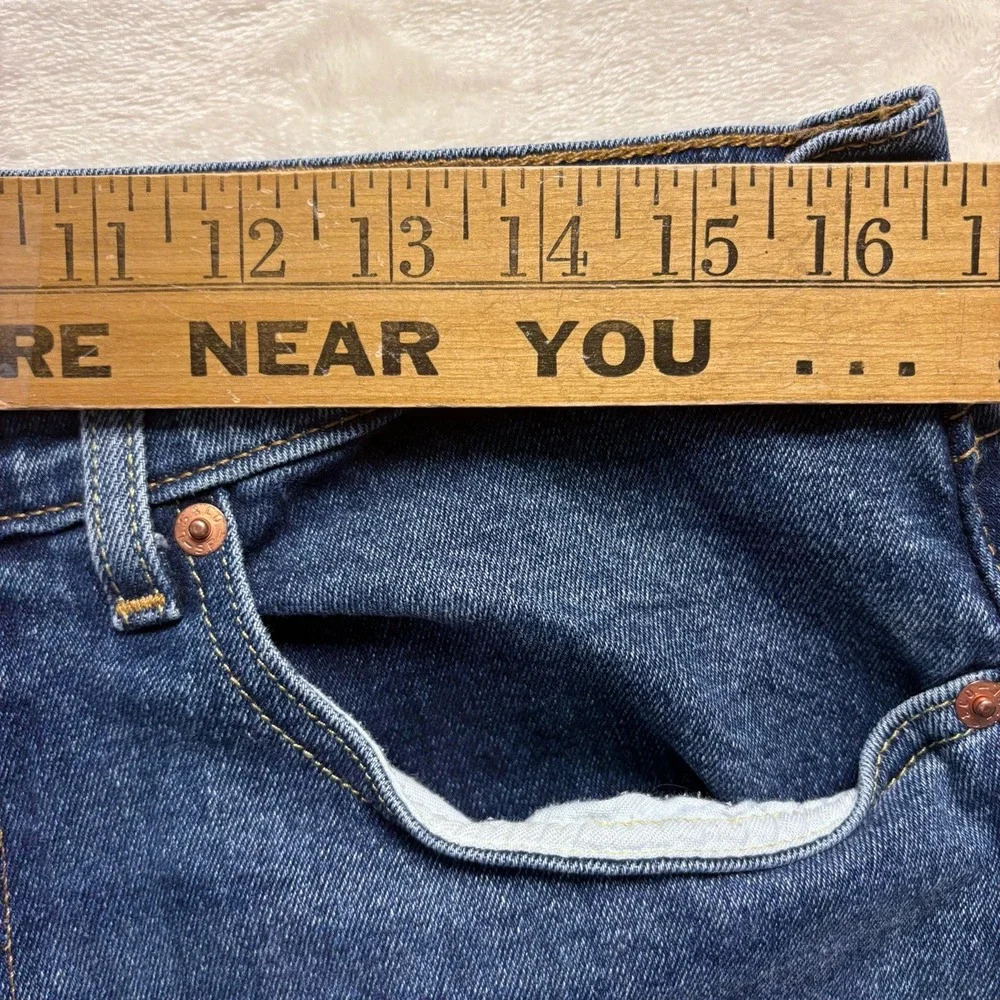 Levis Jeans Men 34 x 34 505‎ Regular Fit Straight Leg Dark Wash Denim Classic - Picture 2 of 12